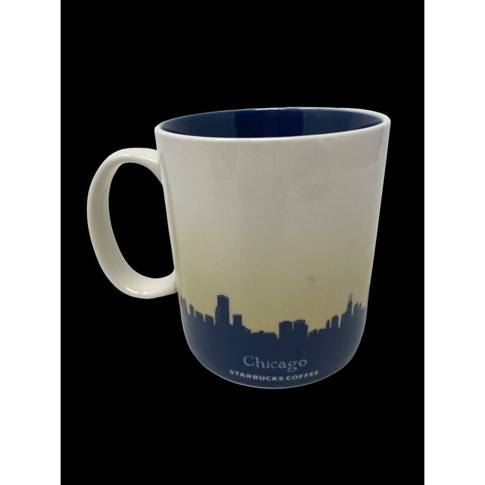 Starbucks Chicago Coffee Mug 16 oz Global Icon City Collectors Series 2012 - Picture 2 of 4